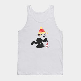 Felix the cat Christmas Design Tank Top